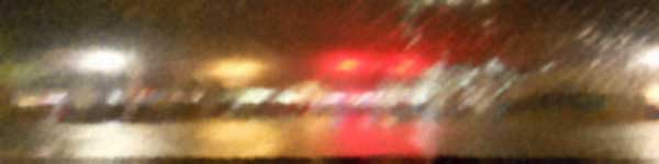 distorted streetlights